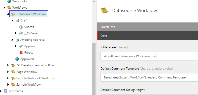 Datasource workflow